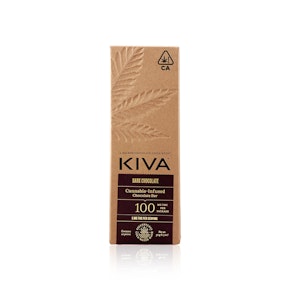 KIVA - Edible - Dark Chocolate Bar - 100MG