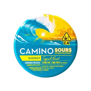 Kiva Confections - CAMINO SOURS - 2:1 THCV TROPICAL BURST 100MG - KIVA CONFECTIONS