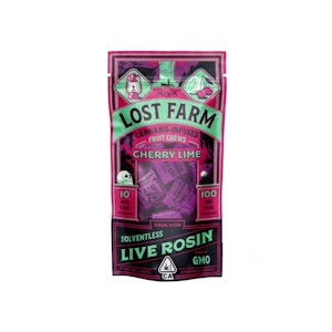 Kiva Confections - LOST FARM ROSIN CHEWS - CHERRY LIME 100MG (GMO) - KIVA CONFECTIONS