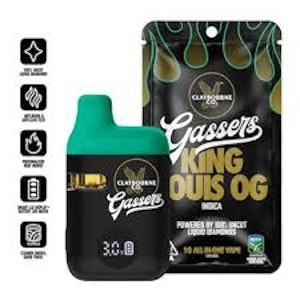 CLAYBOURNE CO. - [Claybourne Co.] Gassers Vape AIO - 1g - King Louis OG (I)