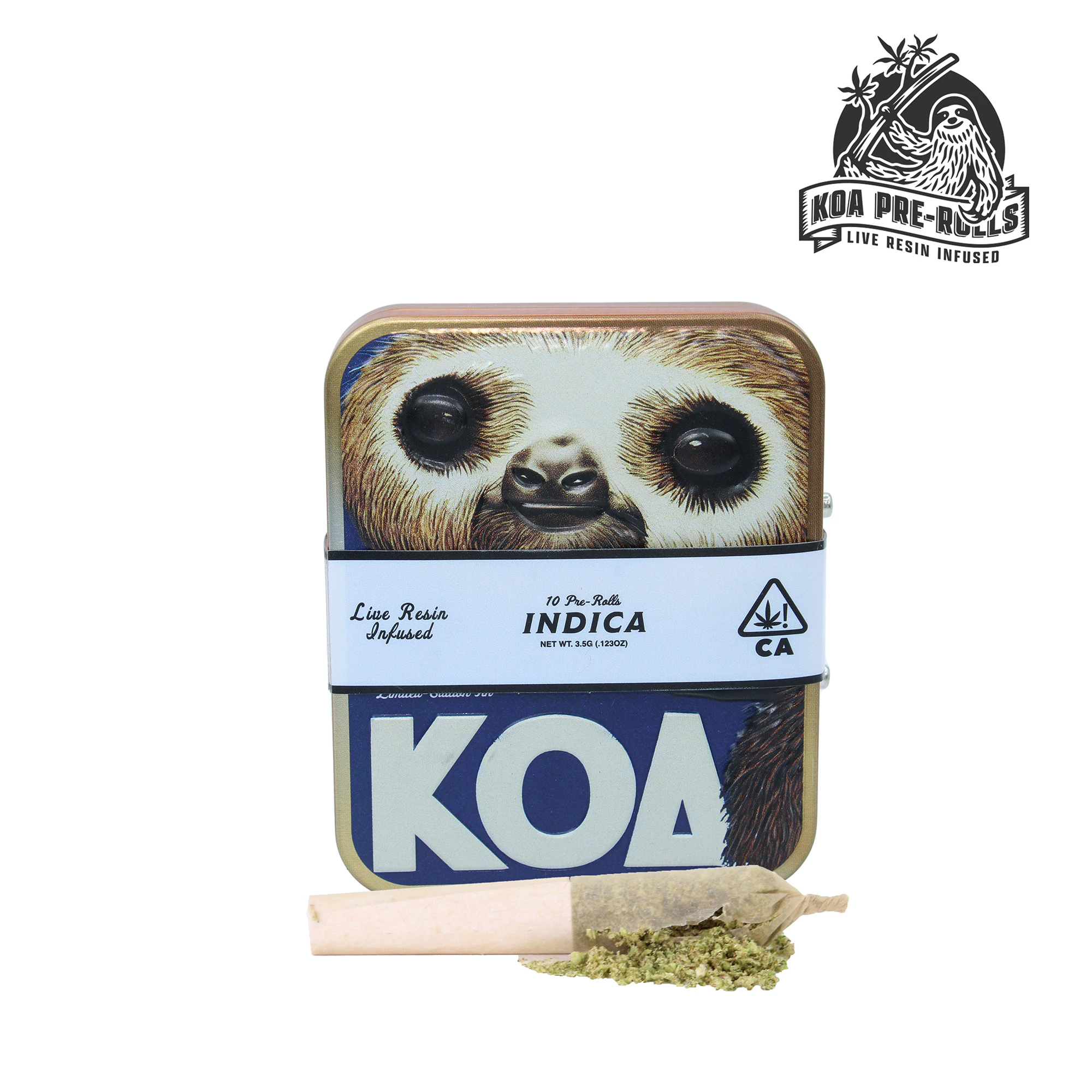 dompen™ & Koa - Tuscan Gelato x Grape Gasoline Live Resin Infused Pre-Roll Pack (10pk) Main Image