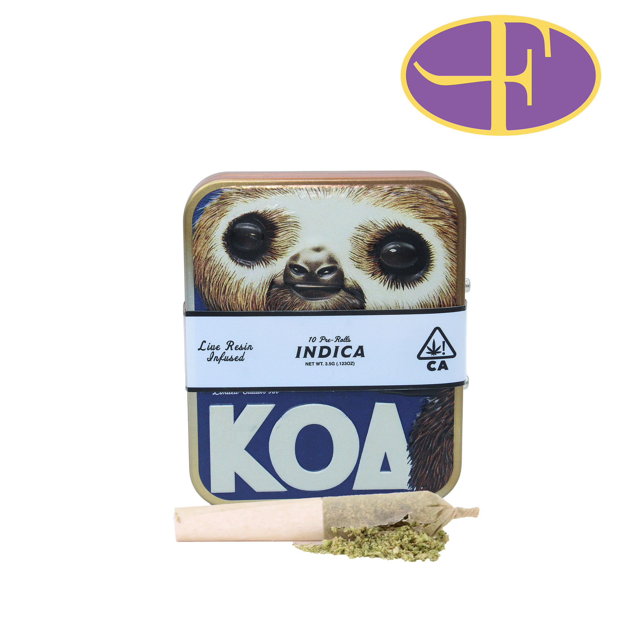 dompen™ & Koa - Rainbow Belt x Carbon Candy Live Resin Infused Pre-roll Pack (10pk) Main Image