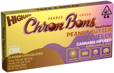 Highatus | Roin Chocolates | ChronBons | Peanut Butter Jelly | 100mg