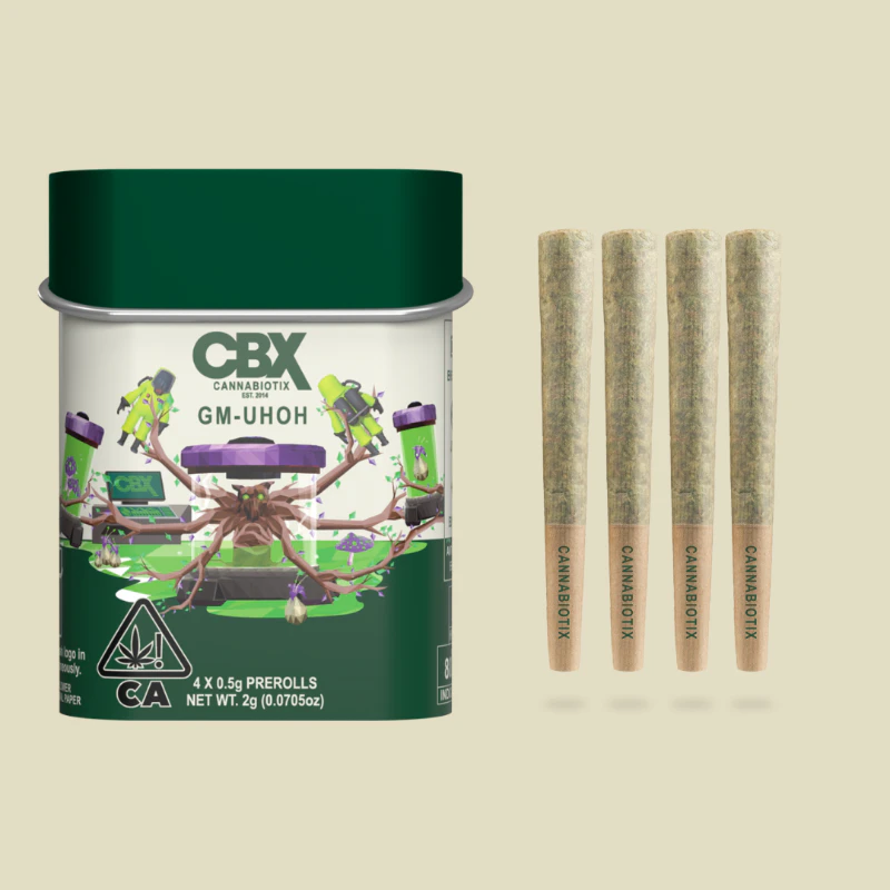 CBX: Cannabiotix - Cannabiotix Gm-uhOh (H) Preroll 4pk 2g Main Image