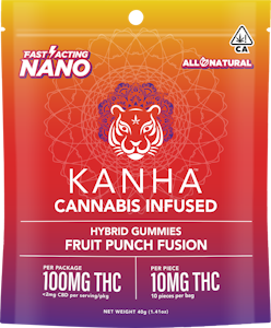 KANHA - [Kanha] NANO Gummies - 100mg - Fruit Punch Fusion (H)