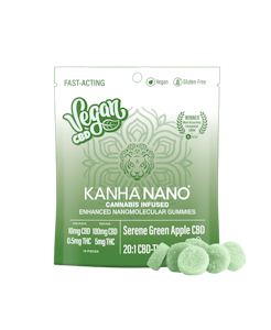 KANHA - [Kanha] CBD Gummies - 20:1 - Vegan Serene Green Apple (H)