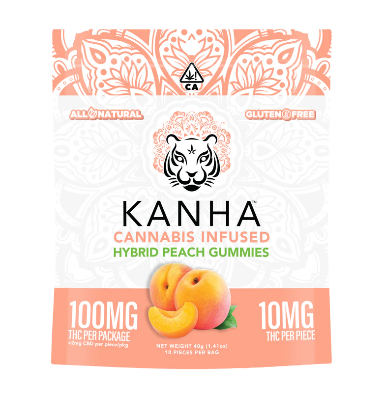KANHA - [Kanha] Gummies - 100mg - Peach (H) Main Image