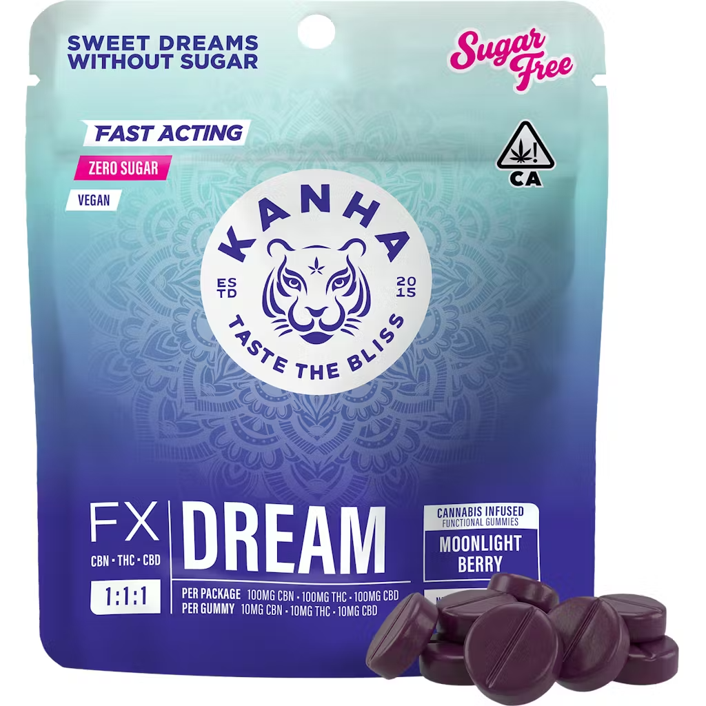 Kanha | Dream | Moonlight Berry | 1:1:1 | Sugar Free | Nano Gummies