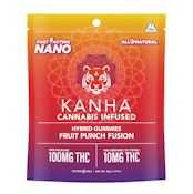 Kanha | Fruit Punch | Gummies | Hybrid | 100mg 