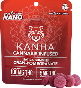 KANHA - KANHA | CRAN POMEGRANATE - 20PK | EDIBLE | 100MG