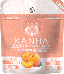 KANHA - KANHA | CLASSIC PEACH 1:4 THC/CBD - 10PK | EDIBLE