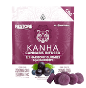 Kanha NANO - 2:1 CBG:THC Gummies - Acai Blueberry