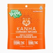 KANHA: NANO VEGAN Blood Orange Bliss Gummies 100mg/20-Piece  (I)