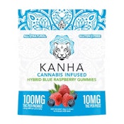 Kanha | Classic Tranquility Blue Raspberry Gummies [H] | 1:1:1 CBN-CBD-THC (10pk 5mg:5mg:5mg/gummy)