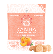 Kanha - 4:1 CBD:THC Gummies - Peach