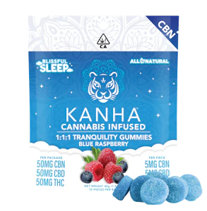 KANHA - Kanha - 1:1:1 CBN:CBD:THC Gummies - Tranquility 