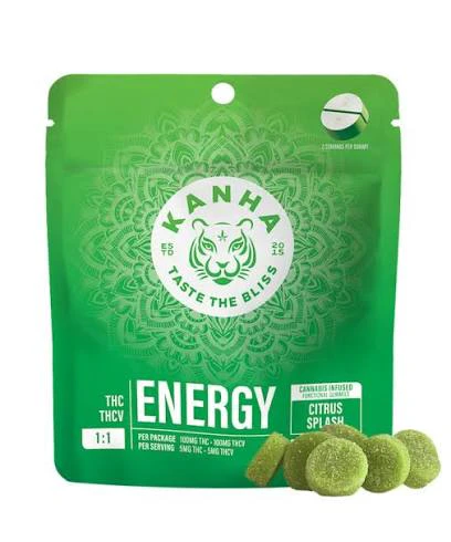 KANHA - KANHA FX (NANO) - Citrus Splash (Energy) - Gummies - THCV:THC 1:1 Main Image
