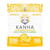 Kanha | Classic Pineapple Sativa Gummies | 100mg THC (10 pk 10mg/gummy)