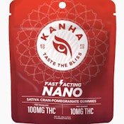 KANHA: NANO Cran-Pomegranate Punch Gummies 100mg/10-Piece (S)