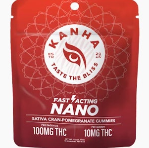 Kanha - KANHA: NANO Cran-Pomegranate Punch Gummies 100mg/10-Piece (S)