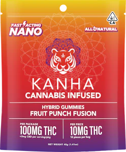 KANHA - Kanha NANO - 100mg Gummies - Fruit Punch Fusion