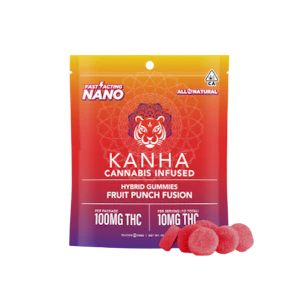 KANHA - Kanha NANO - 100mg Gummies - Fruit Punch Fusion
