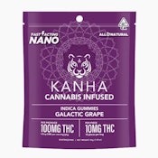 KANHA: NANO Galactic Grape Gummies 100mg/10-Piece (I)