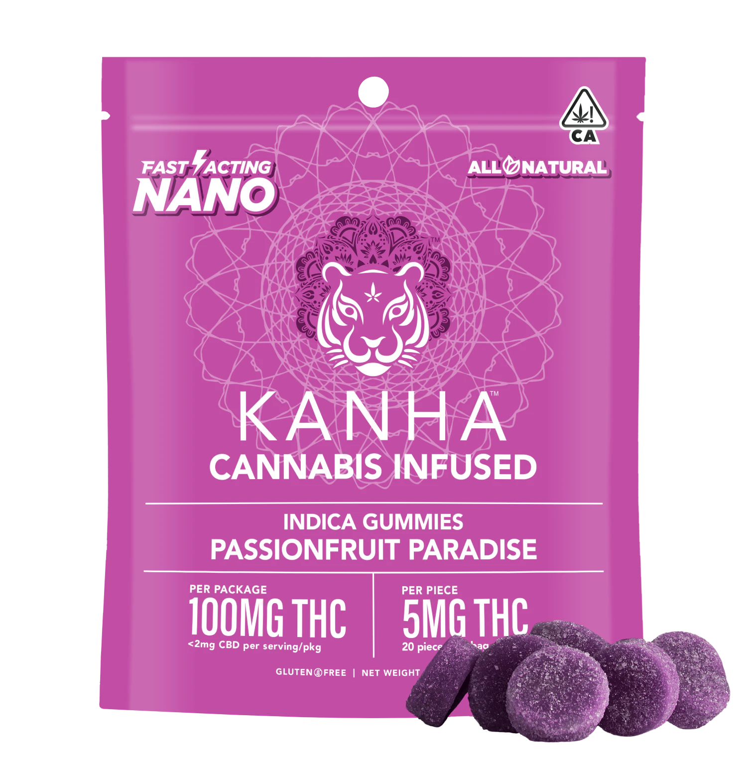 KANHA - Kanha NANO - 100mg Gummies - Passionfruit Paradise Main Image