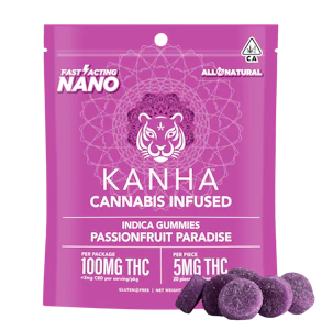 KANHA - Kanha NANO - 100mg Gummies - Passionfruit Paradise