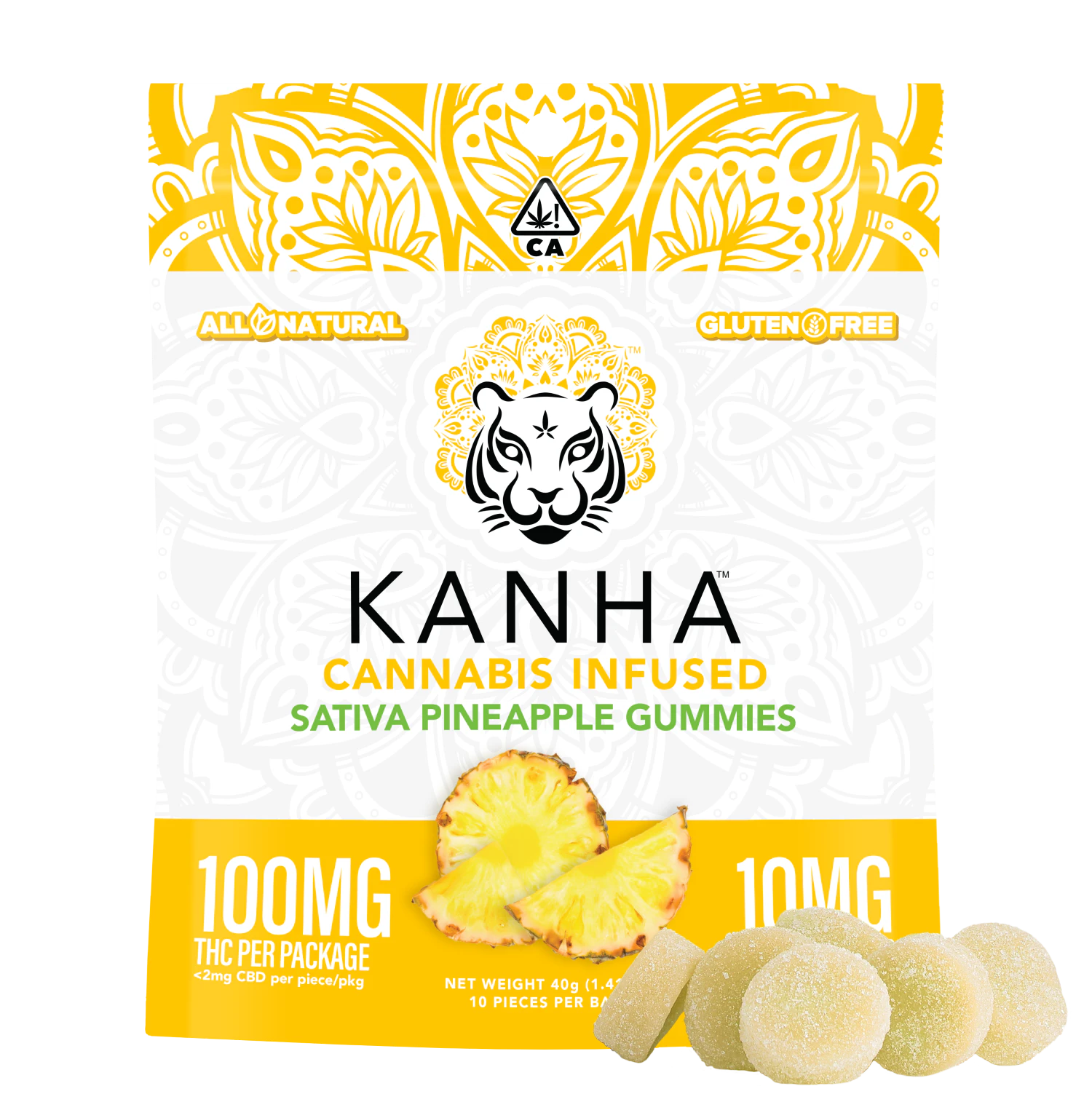 KANHA - Kanha - 100mg Gummies - Pineapple Main Image