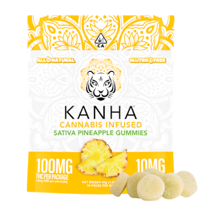 KANHA - Kanha - 100mg - 10ct Gummies - Pineapple