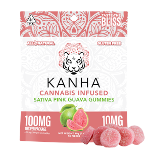 KANHA - Kanha - 100mg - 10ct Gummies - Pink Guava