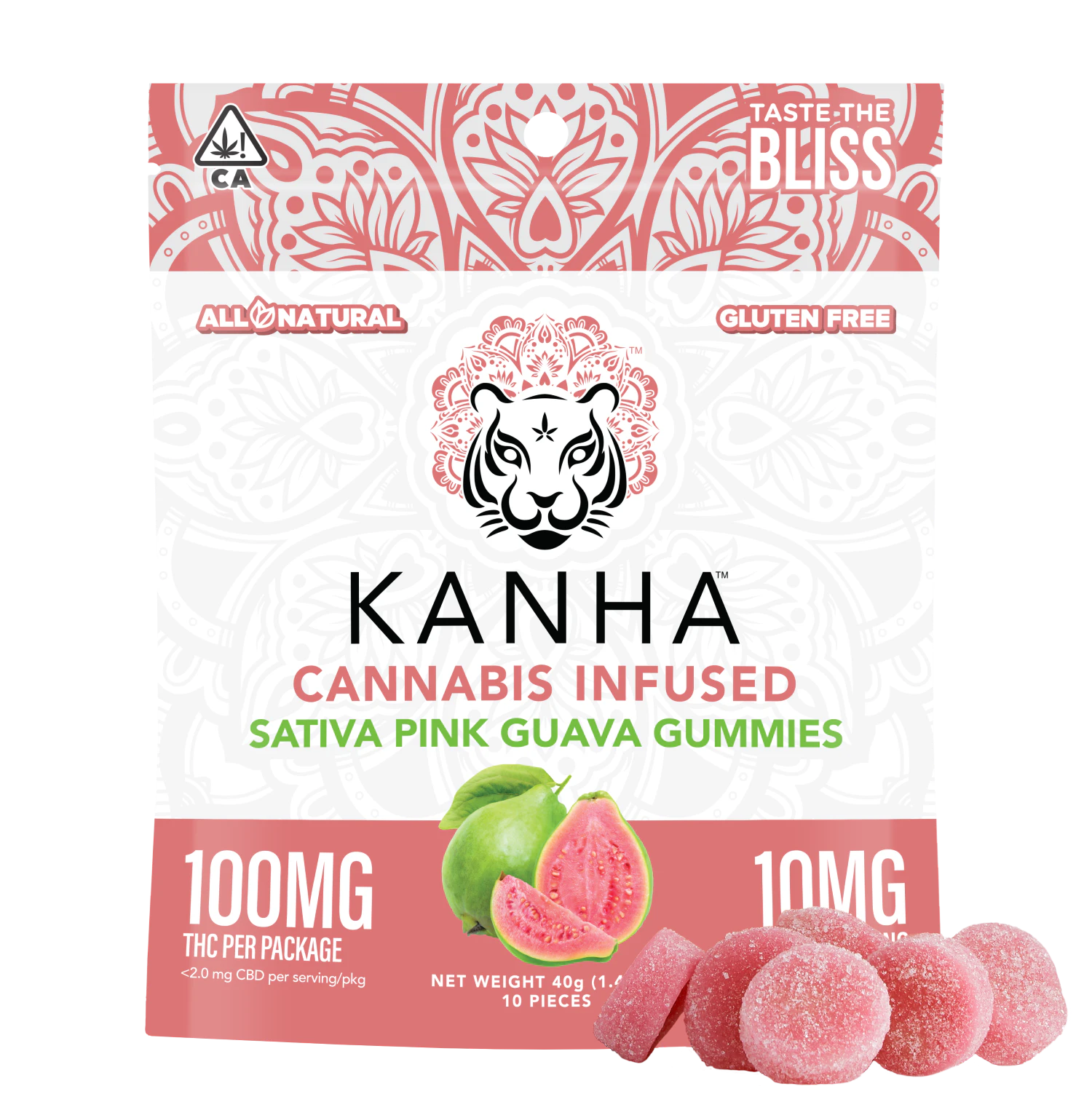 KANHA - Kanha - 100mg - 10ct Gummies - Pink Guava Main Image