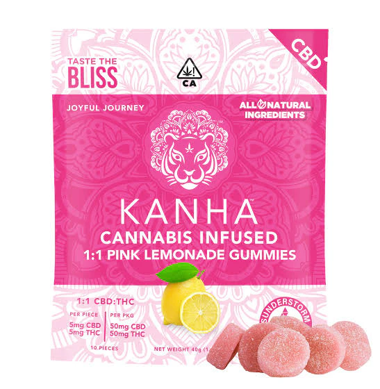 KANHA - KANHA - Pink Lemonade - Gummies - 1:1 CBD:THC Main Image