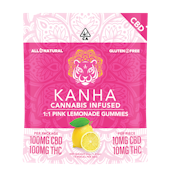 [Kanha] CBD Gummies - 1:1 - Pink Lemonade (CBD:THC)