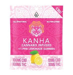 KANHA - [Kanha] CBD Gummies - 1:1 - Pink Lemonade (CBD:THC)