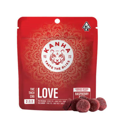 KANHA - KANHA - FX (NANO) - Raspberry Rose (Love) - Gummies - THC:THCV:CBG 2:1:1 Main Image