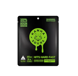 KANHA - Kanha | Sour Melon Rush | Vegan Solventless Rosin Nano Gummies | 100mg