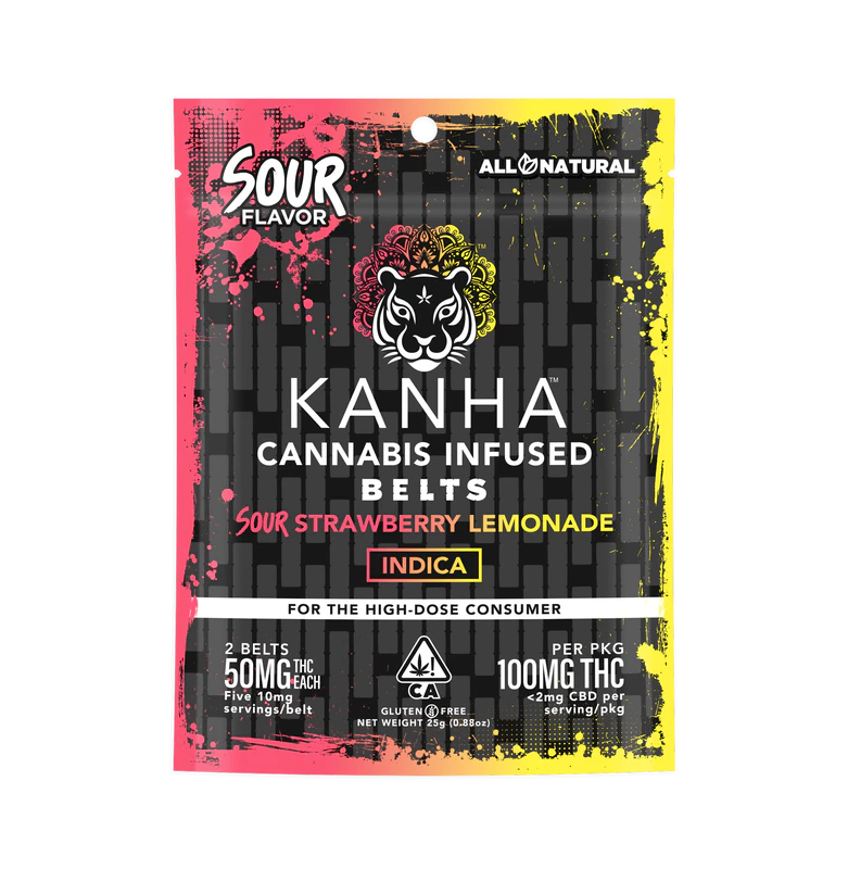 KANHA - [Kanha] Gummies - 100mg - Strawberry Lemonade Belts (I) Main Image