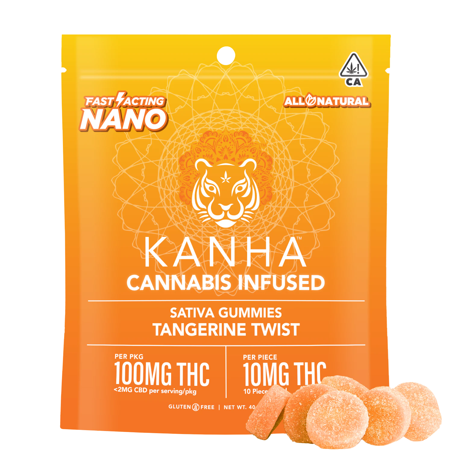 KANHA - Kanha NANO - 100mg Gummies - Tangerine Twist Main Image