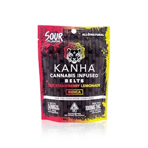 KANHA - KANHA - Edible - Strawberry Lemonade Belts - Indica - 100MG