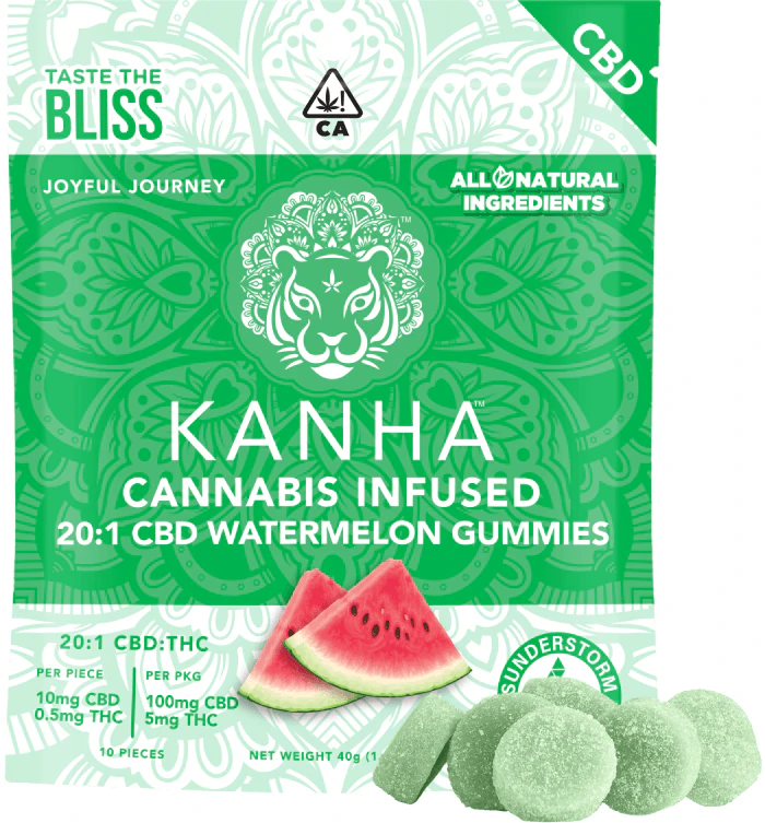 KANHA - Kanha- Watermelon 20:1 CBD Gummies Main Image