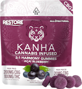 KANHA | ACAI BLUEBERRY 1:2 THC/CBG - 10PK | EDIBLE 