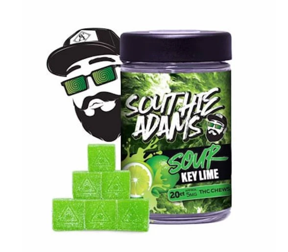 SOUTHIE ADAM'S - Value - Sour Key Lime Gummies - 100mg - NOV Main Image