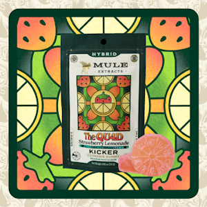 MULE EXTRACTS - Strawberry Lemonade, 1:1:1:1 THC:CBD:CBN:CBG Gummy