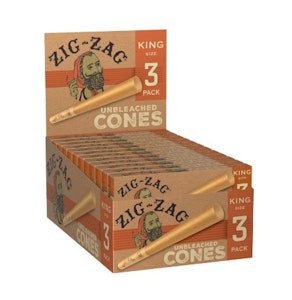 ZIG ZAG - Zig Zag Unbleached King Cones 3pk ND #45996