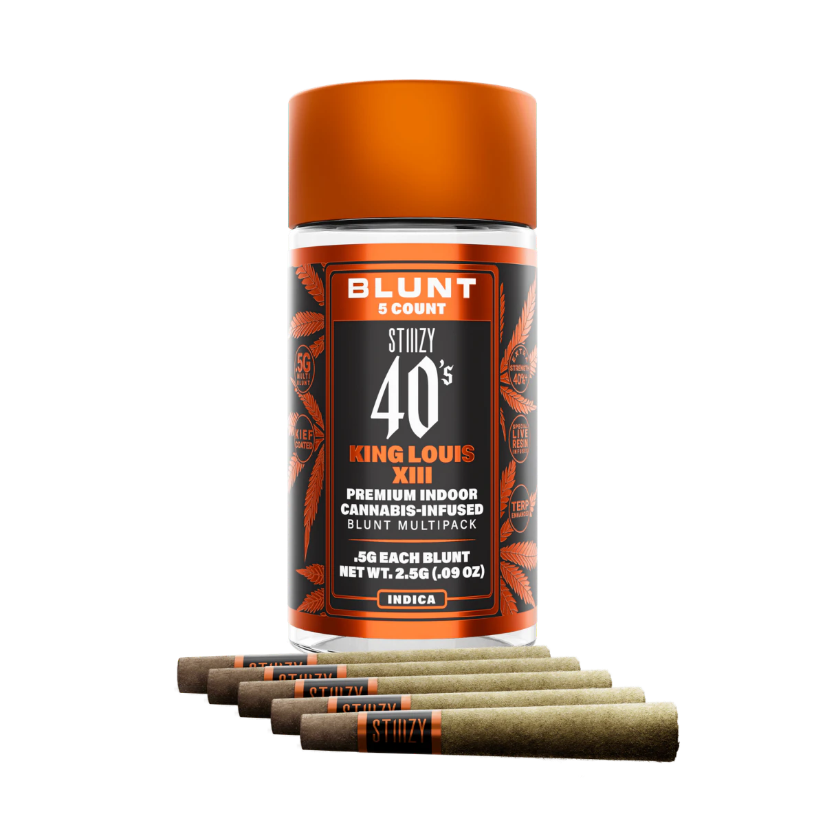STIIIZY - King Louis XIII (I) | .5g 5pk Infused 40s Mini Blunt | Stiiizy Main Image