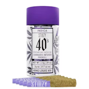 2.5g STIIIZY 40's Infused Pre-Roll (5) 0.5g - King Louis XIII 39%