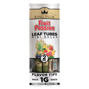 Nexus - King Palm Fruit Passion 85mm Natural Leaf Mini Rolls Blunt Wraps