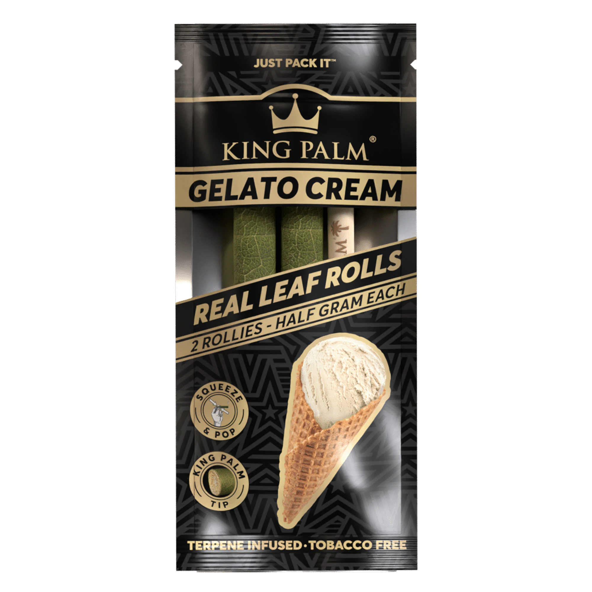 Nexus - King Palm Gelato Cream 54mm Natural Leaf Blunt Wraps Main Image